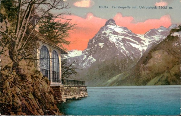 Tellskapelle mit Urirotstock (2932 m) Vorderseite
