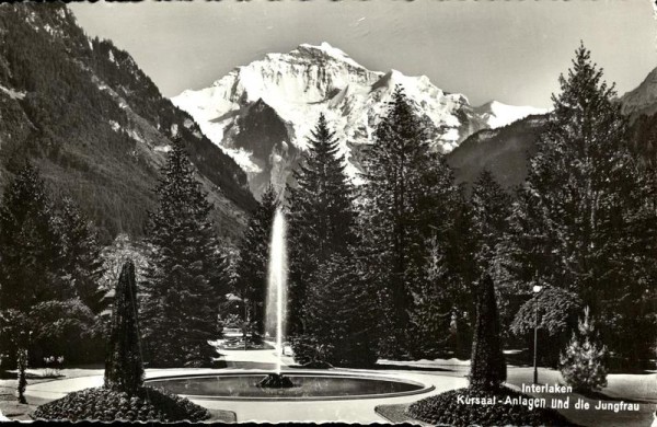 Kursaal-Anlagen und Jungfrau, Interlaken Vorderseite
