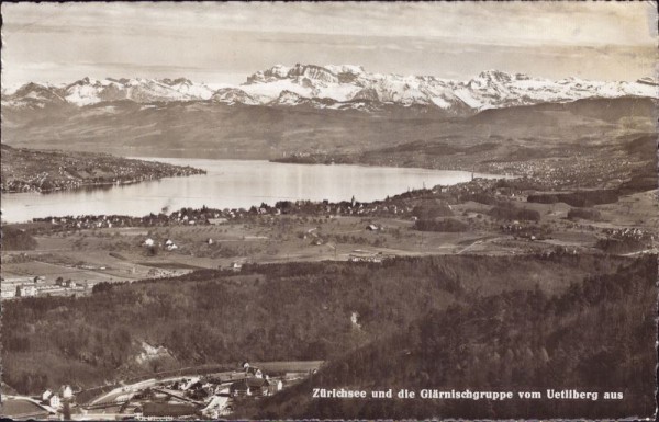 Zürichsee, vom Üetliberg aus