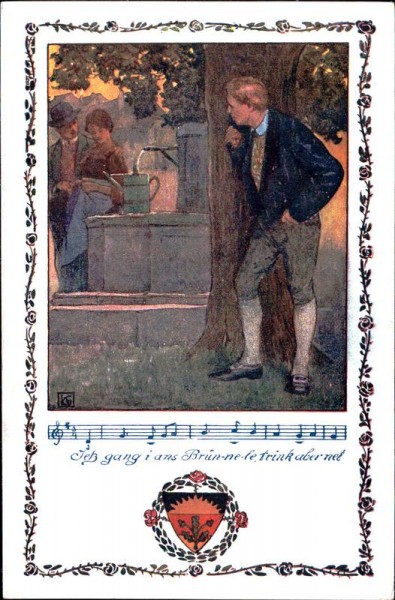 Jetz gang i ans Brünnele trink aber net, Deutscher Schulverein Vorderseite