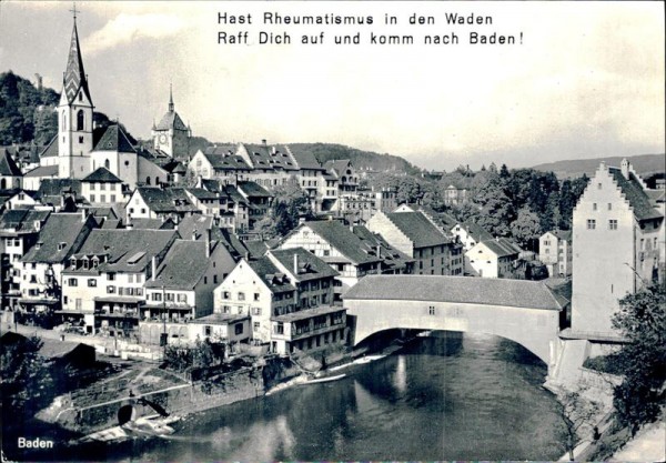 Baden, Hast Rheumatismus in den Waden... Vorderseite