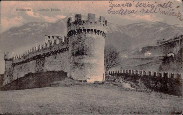 Castello Svitto, Bellinzona Vorderseite