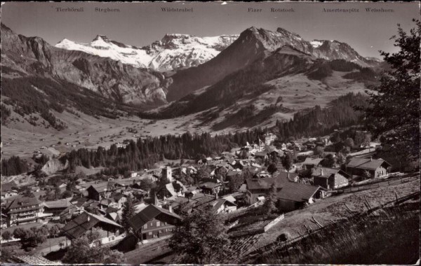 Adelboden (1356m) mit Boden und Wildstrubel