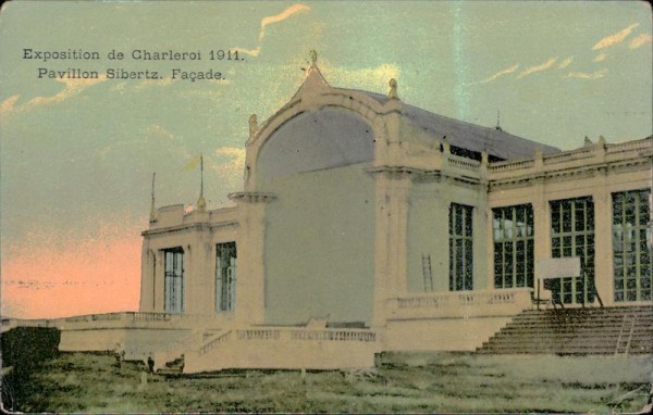 Exposition de Charleroi Pavillon Sibertz. Facade Vorderseite