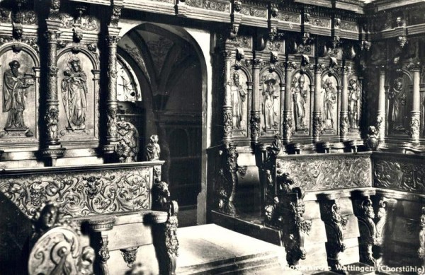 Kloster Wettingen, Chorstühle Vorderseite