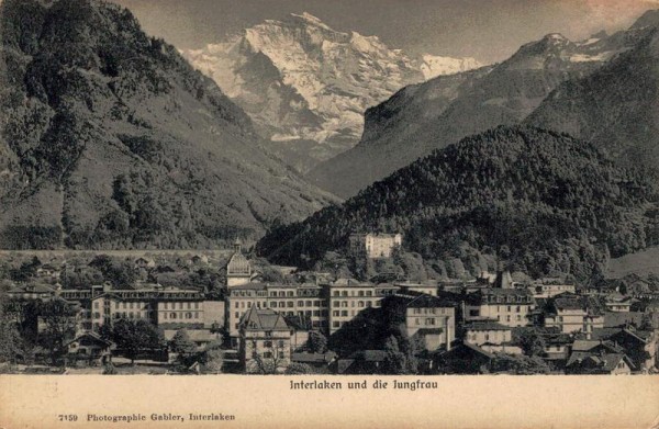 Interlaken und die Jungfrau Vorderseite