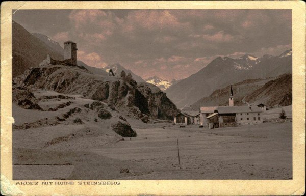 Ardez, Ruine Steinsberg Vorderseite
