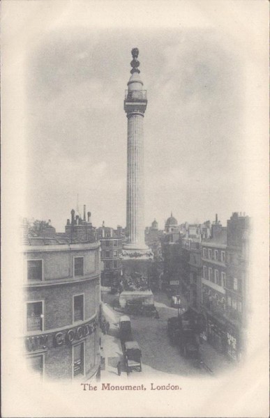 The Monument, London Vorderseite