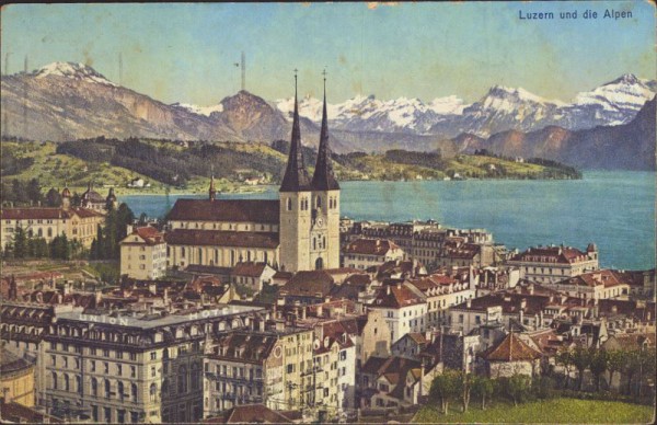 Luzern und die Alpen