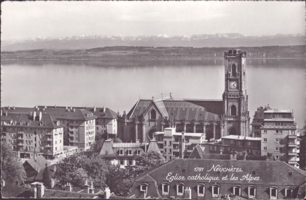 Neuchatel, Eglise catholique et les Alpes