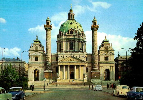 Wien, Karlskirche Vorderseite