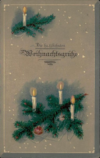 Die Herzlichsten Weihnachtsgrüsse Vorderseite