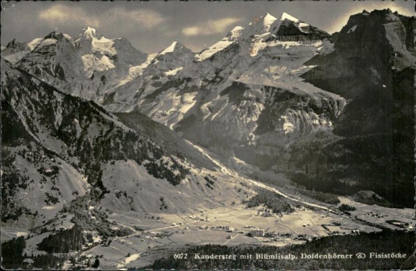 Kandersteg mit Blümlisalp (3661 m) Vorderseite