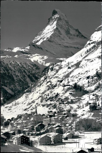 Zermatt - Matterhorn (1616 m, 4478 m) Vorderseite