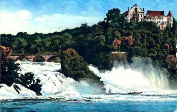 Rheinfall mit Schloss Laufen Vorderseite