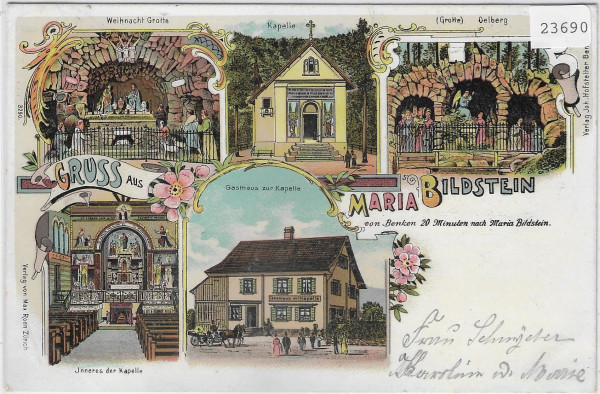 Gruss aus Maria Bildstein - Litho 1907
