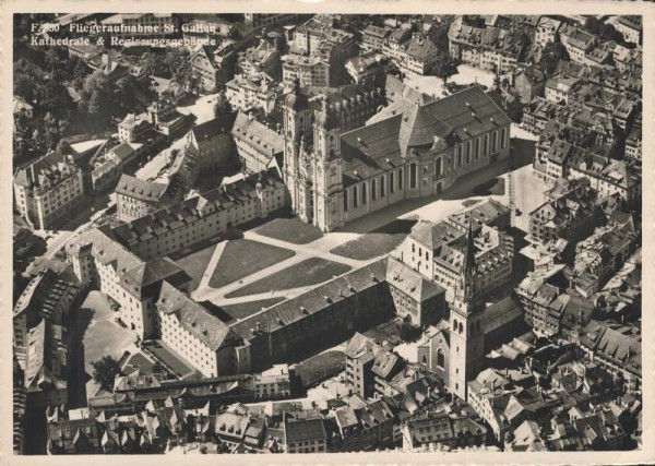 St.Gallen. Kathedrale & Regierungsgebäude Vorderseite