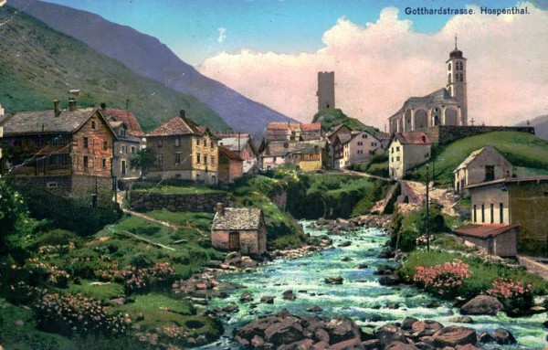 Hospenthal, Gotthardstrasse Vorderseite