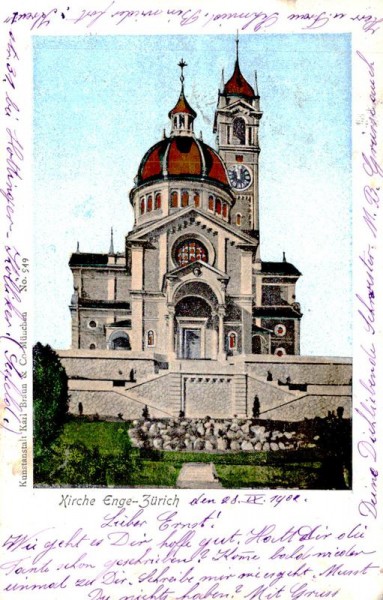 Kirche Enge-Zürich Vorderseite