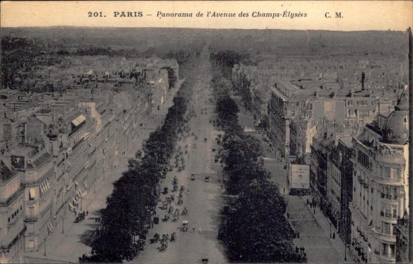 Panorama Avenue des Champs-Élysées (Paris) Vorderseite