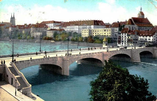 Basel - Mittlere Rheinbrücke Vorderseite