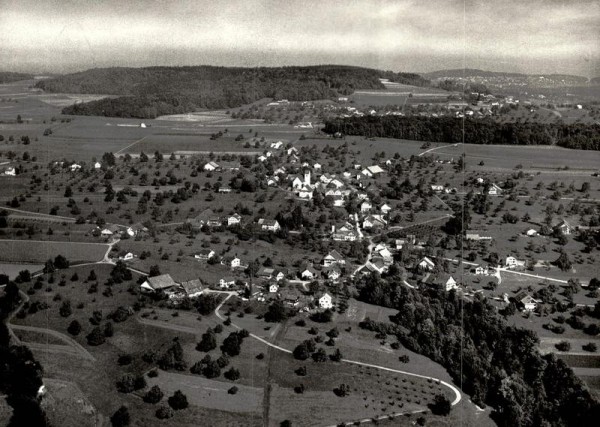 Oberwil AG - Flugaufnahmen  Rückseite