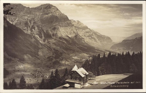 Schwanden, Schwanderberg, Winterthurer Ferienheim Vorderseite