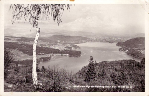 Blick vom Pyramidenkogel auf den Wörthersee