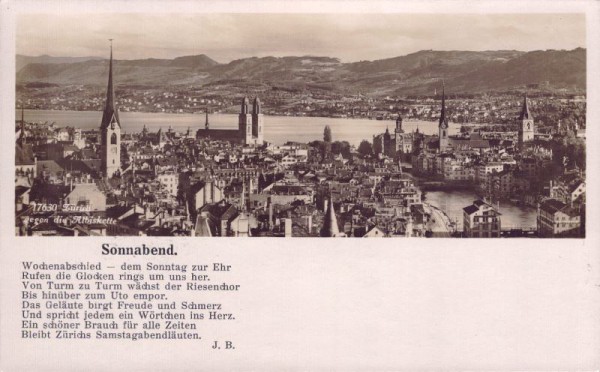 Zürich gegen die Albiskette