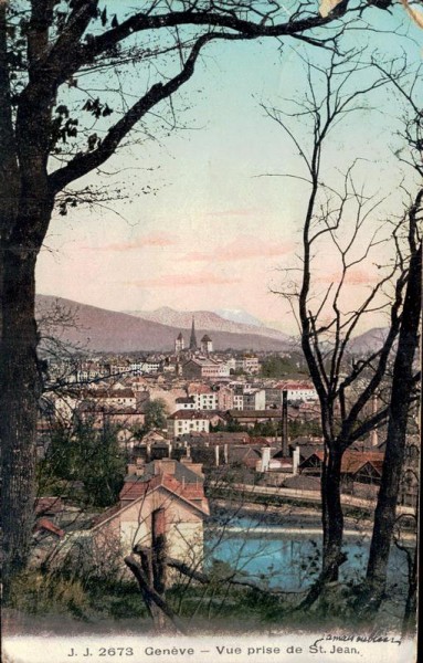 Genève, Vue prise de St. Jean Vorderseite