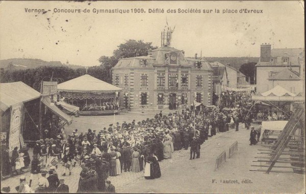 Vernon, Concours de Gymnastique 1909 Vorderseite