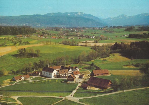 Kloster Frauenthal Cham, Hagendorn ZG - Flugaufnahmen Vorderseite