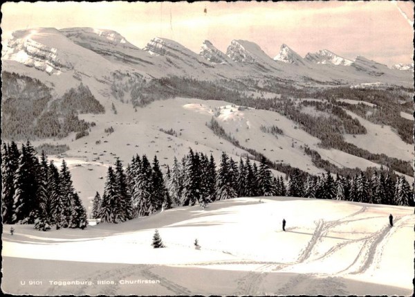 Toggenburg. Iltios, Churfirsten Vorderseite