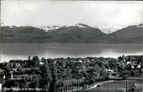 Morges et le Mont Blanc