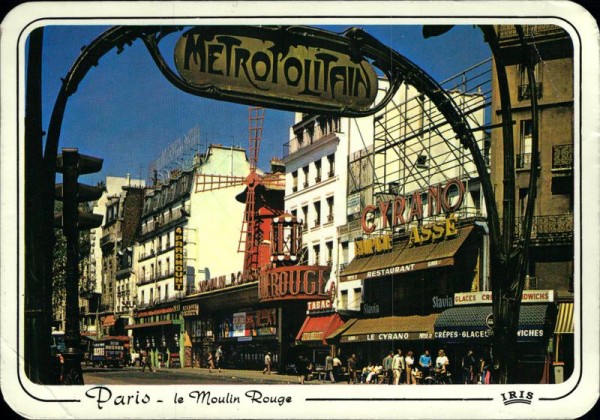 Paris, le Moulin Rouge Vorderseite