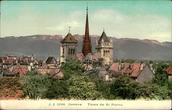 Genève - Tours de St. Pierre. Vorderseite