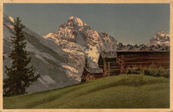 Lauterbrunnental, Gspaltenhorn und Büttlassen (Bütlasse) Vorderseite
