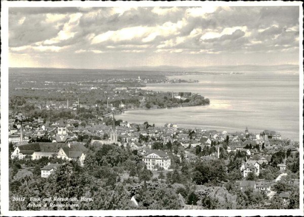 Blick auf Rorschach, Horn Arbon & Romanshorn. Vorderseite