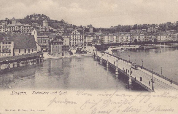 Luzern - Seebrücke und Quai