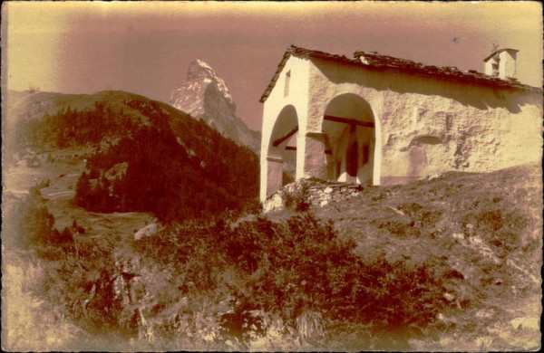 Zermatt. Blatten, Matterhorn (4478 m) Vorderseite