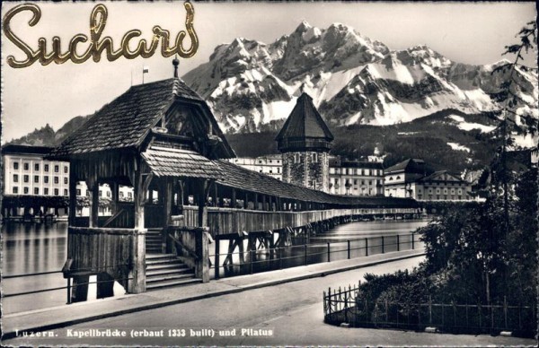 Luzern, Kapellbrücke Vorderseite