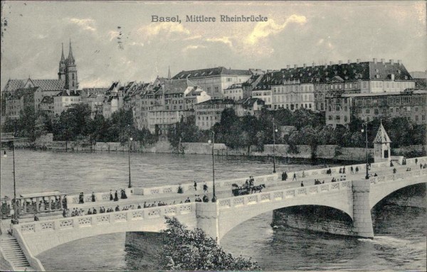 Mittlere Rheinbrücke (Basel) Vorderseite