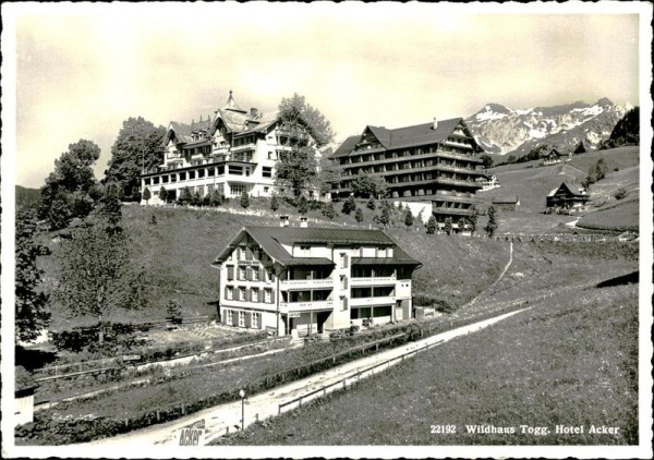 Hotel Acker (Wildhaus) Vorderseite