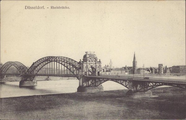 Düsseldorf/Rheinbrücke Vorderseite