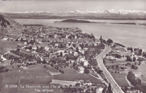 La Neuveville avec l'Ille de St. Pierre