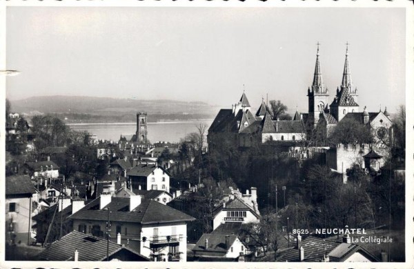 Neuchatel, La Collégiale Vorderseite
