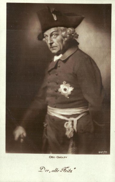 Otto Gebühr, Der alte Fritz Vorderseite