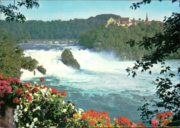 Rheinfall mit Schloss Laufen Vorderseite