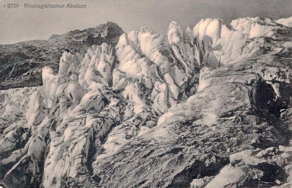 Rhonegletscher-Absturz Vorderseite