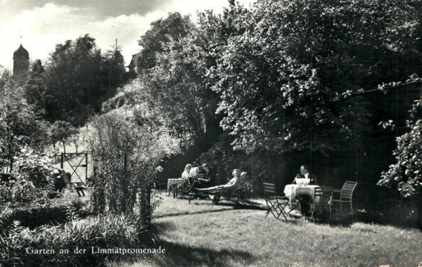 Garten an der Limmatpromenade Vorderseite